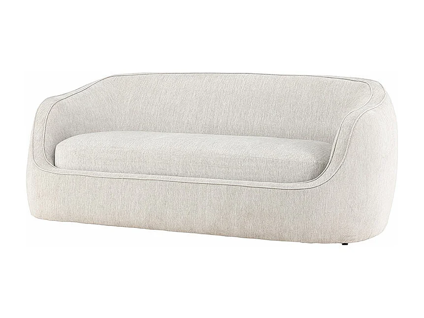 Canapé 3 Places Design "Elio" 196cm Gris Clair