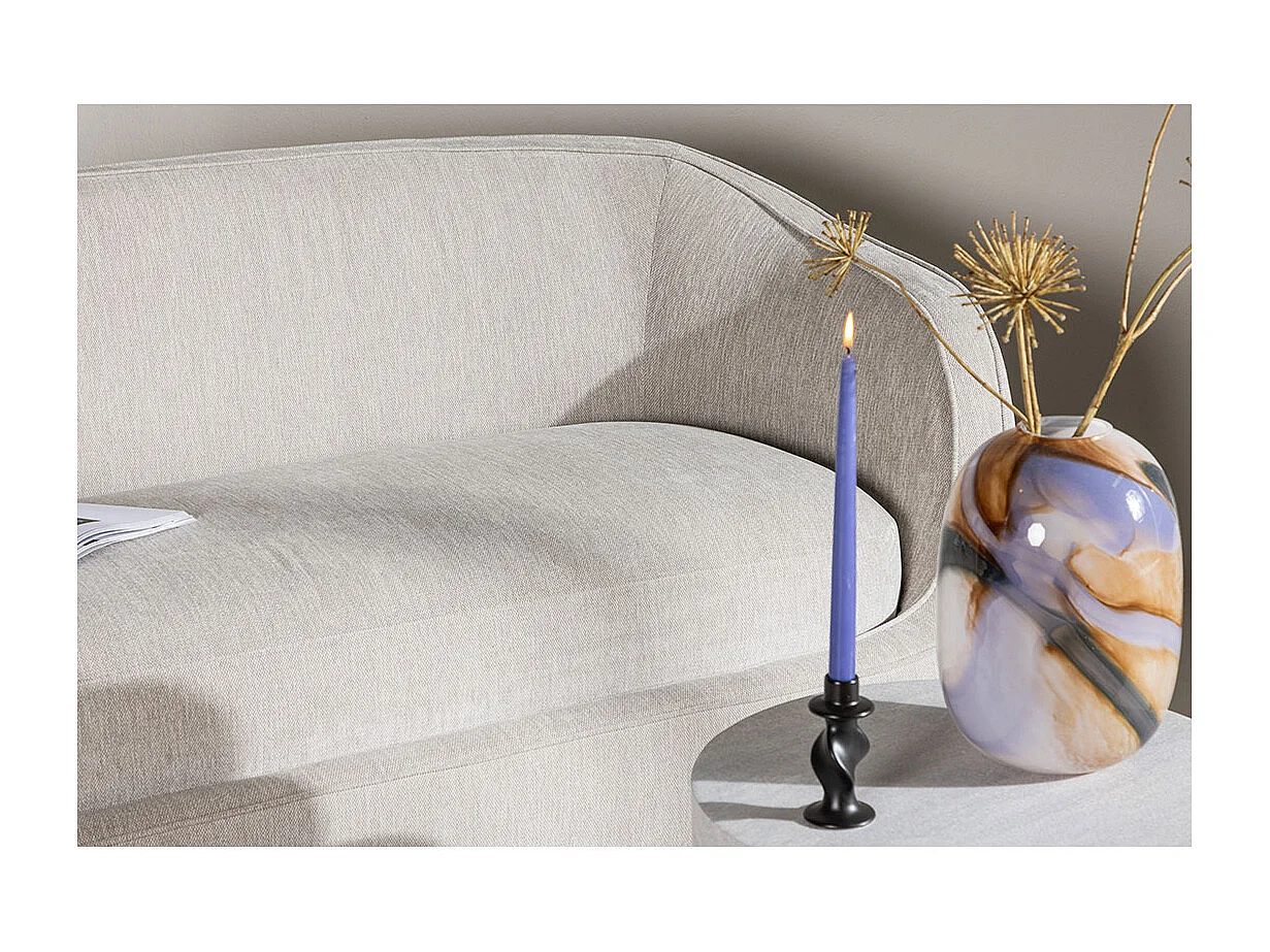 Canapé 3 Places Design "Elio" 196cm Gris Clair