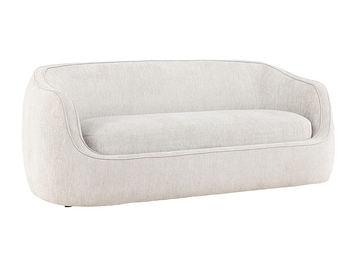 Canapé 3 Places Design "Elio" 196cm Gris Clair