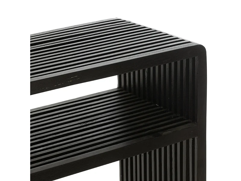 Lot de 2 Consoles en Bois "Teck" 130cm Noir