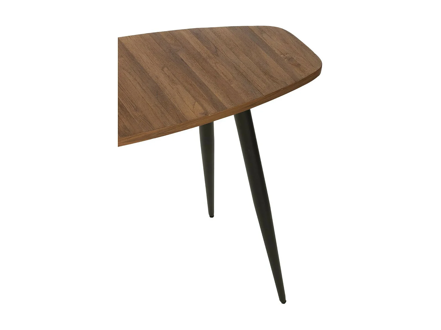 Console Ovale en Bois "Teck" 120cm Naturel