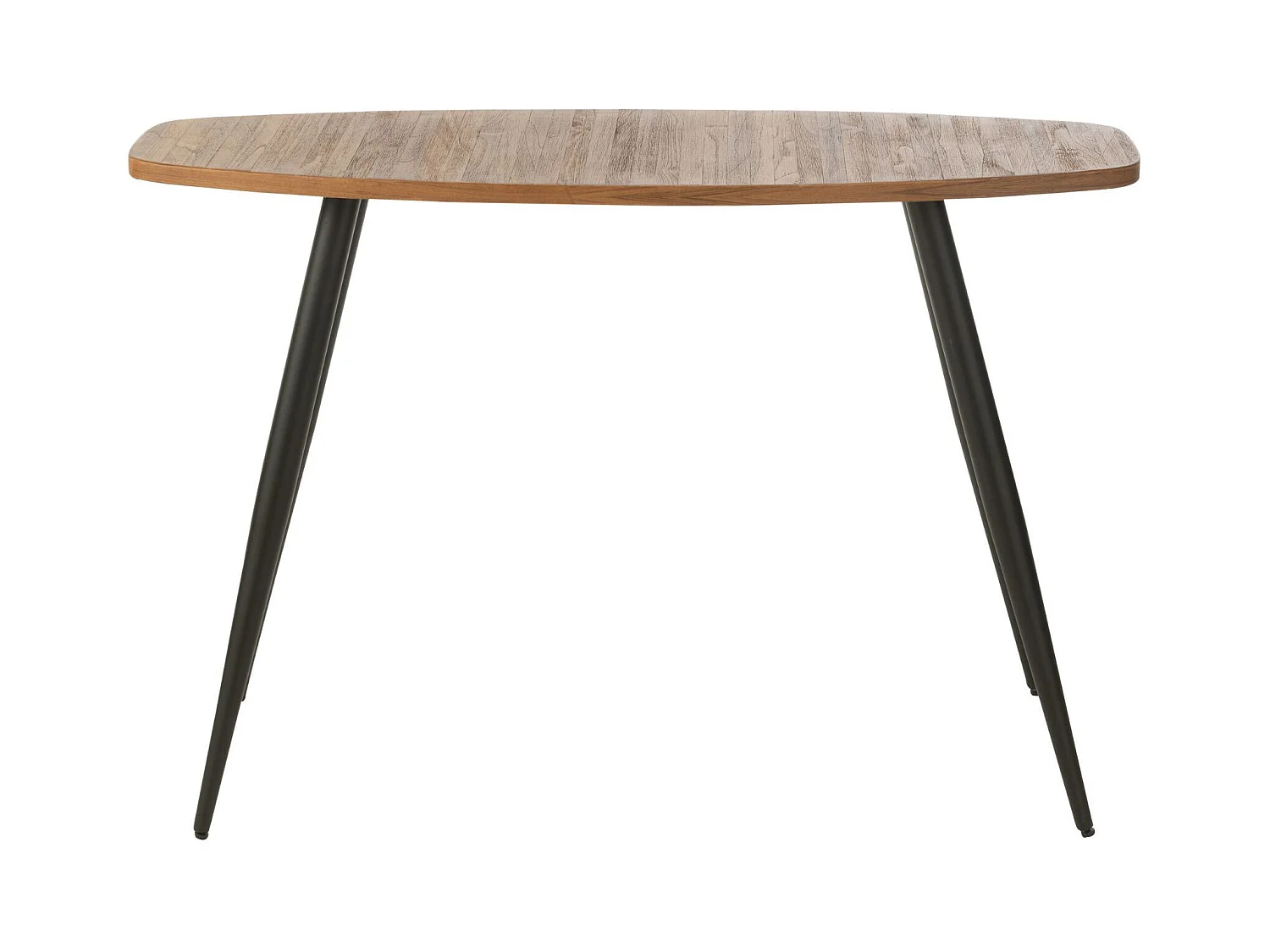 Console Ovale en Bois "Teck" 120cm Naturel