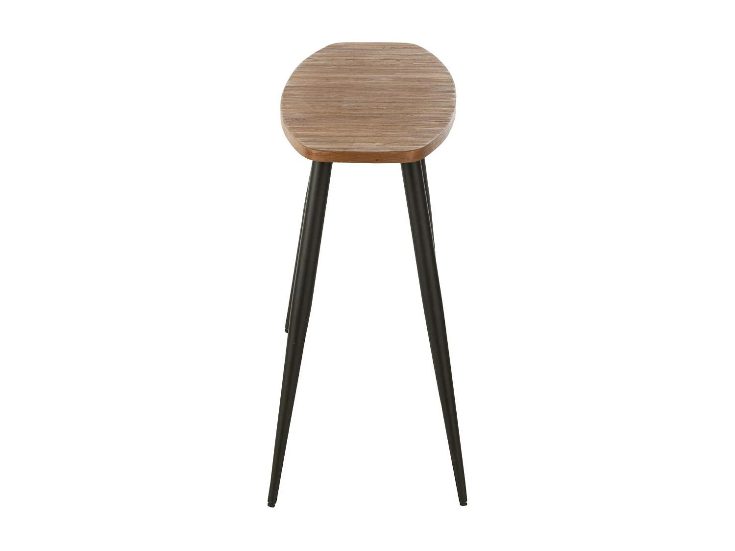 Console Ovale en Bois "Teck" 120cm Naturel