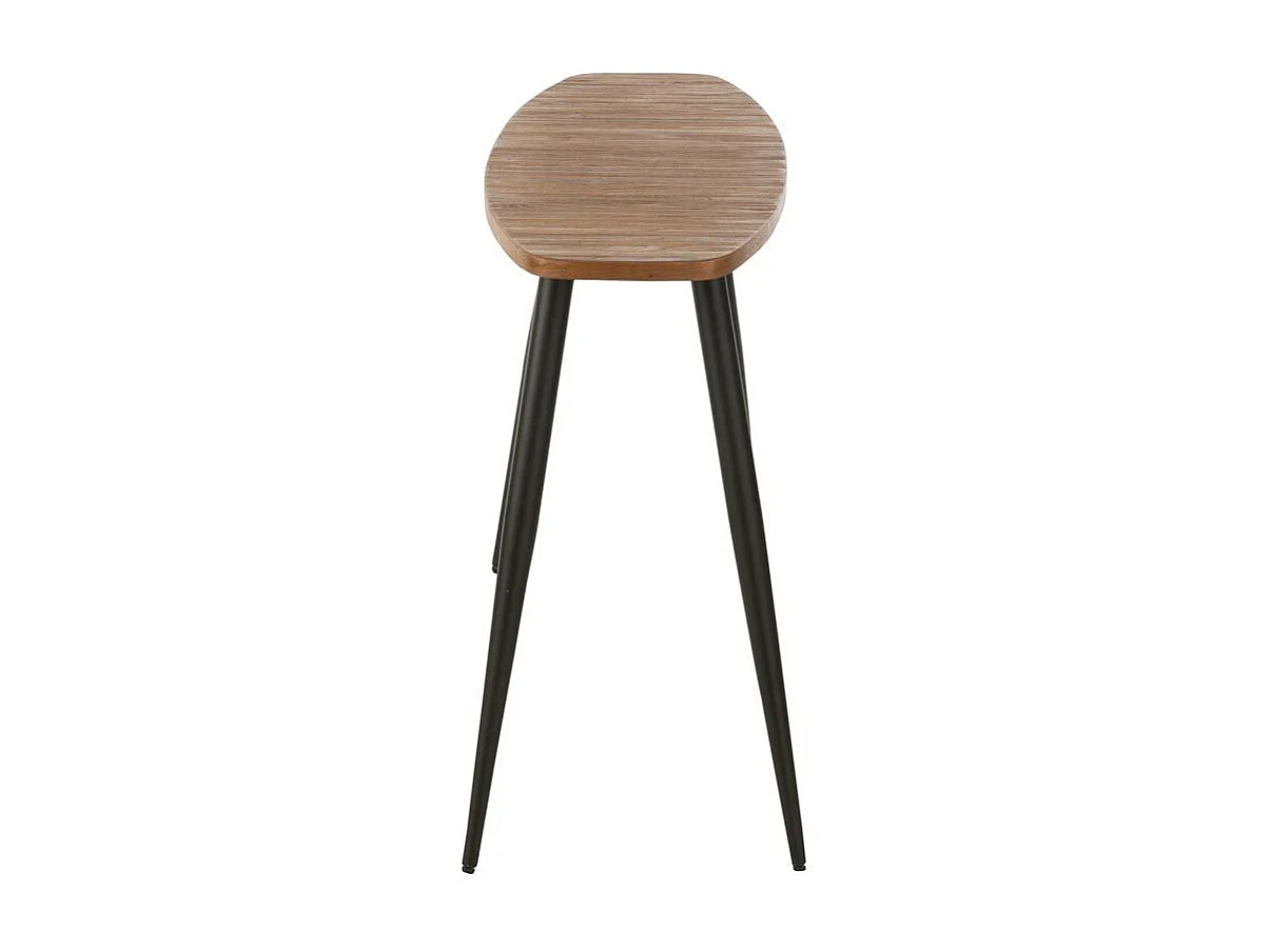 Console Ovale en Bois "Teck" 120cm Naturel