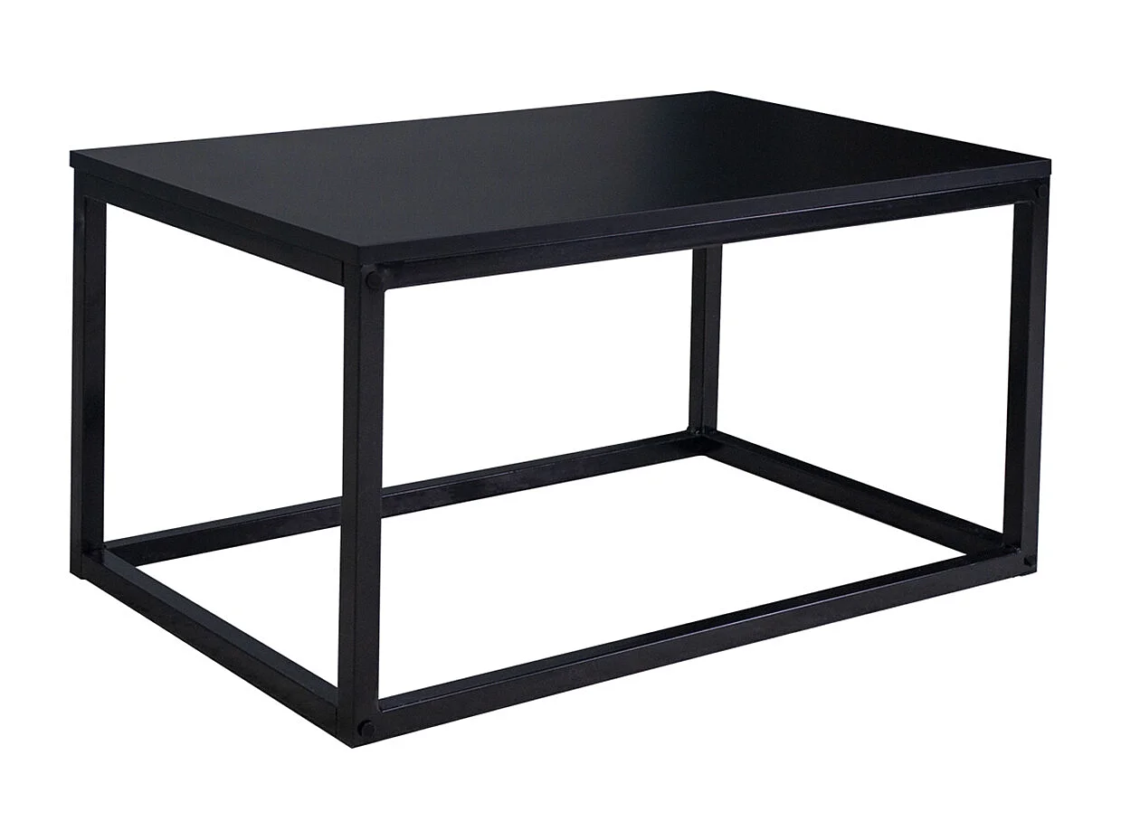 Tavolino da salotto nero, tavolino da caffè mod. Adam
