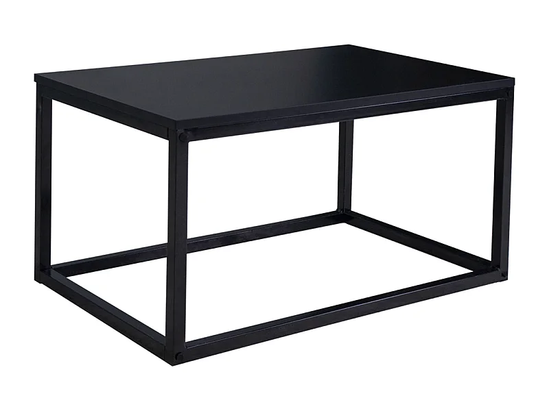 Tavolino da salotto nero, tavolino da caffè mod. Adam