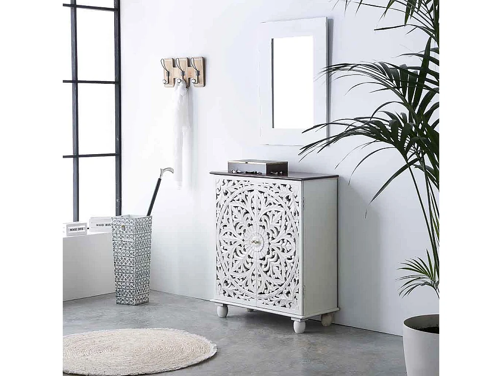 Set 2 Cajónes de madera blancos