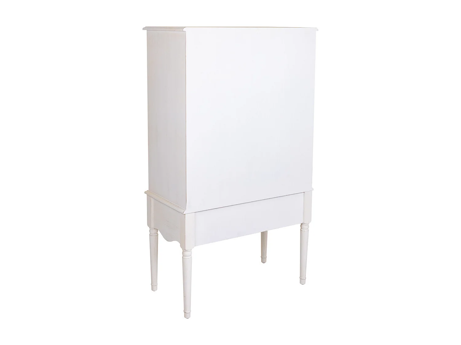 Weißer Holzschrank 80x42x140h cm