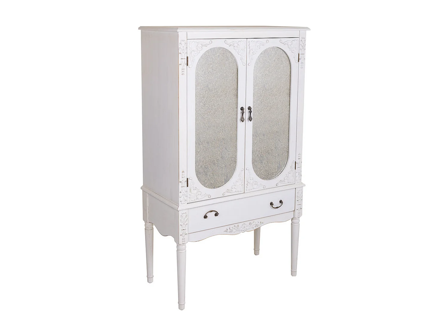 Armoire en bois blanc 80x42x140h