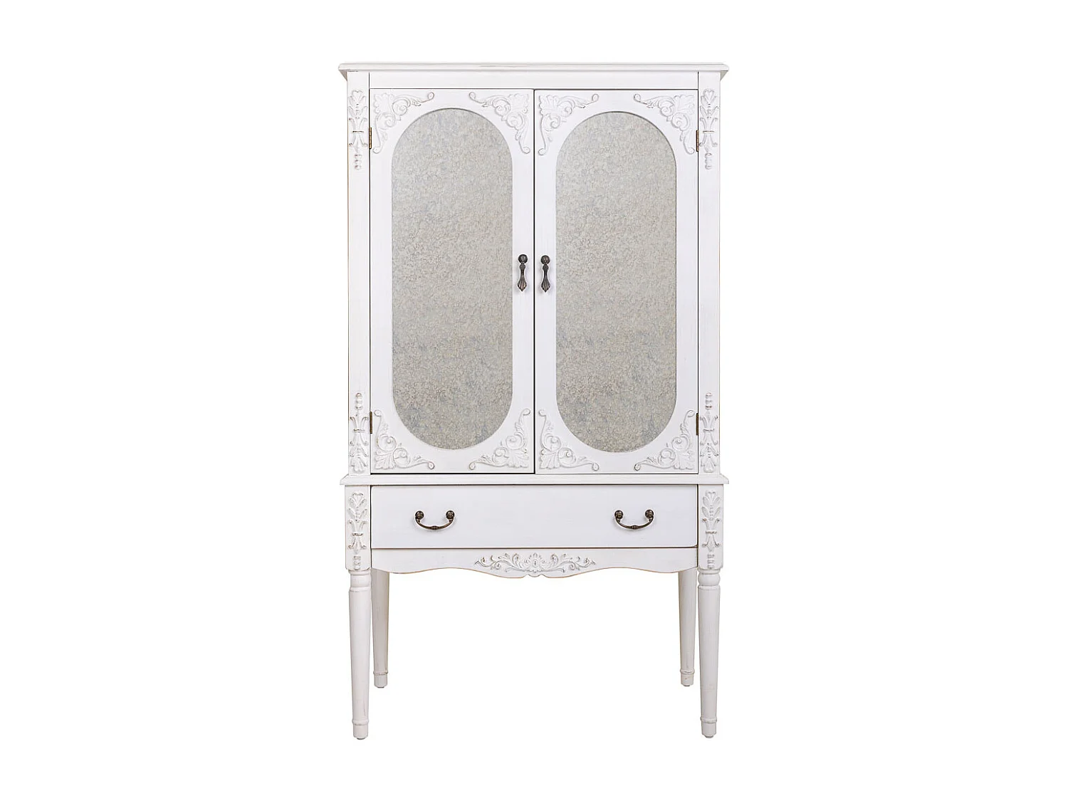 Armoire en bois blanc 80x42x140h