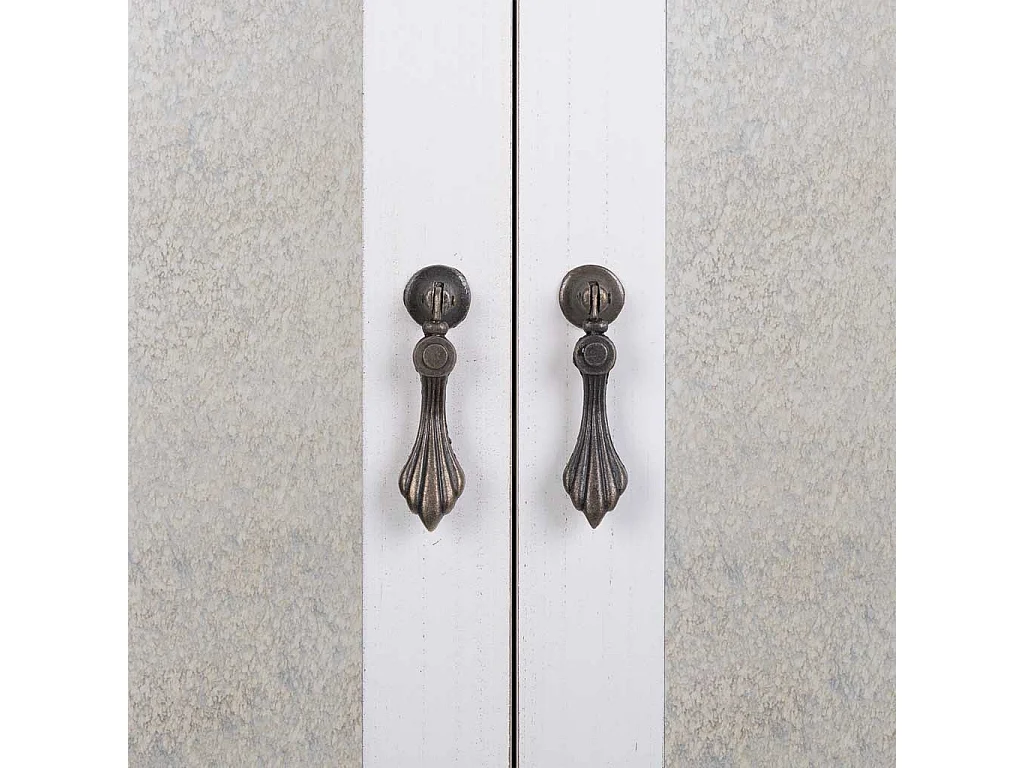 Armario de madera blanco 80x42x140