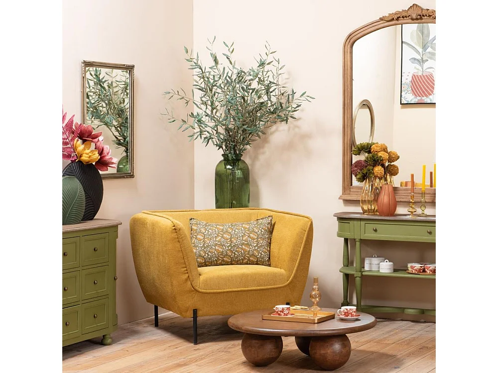 Fauteuil Provence moutarde
