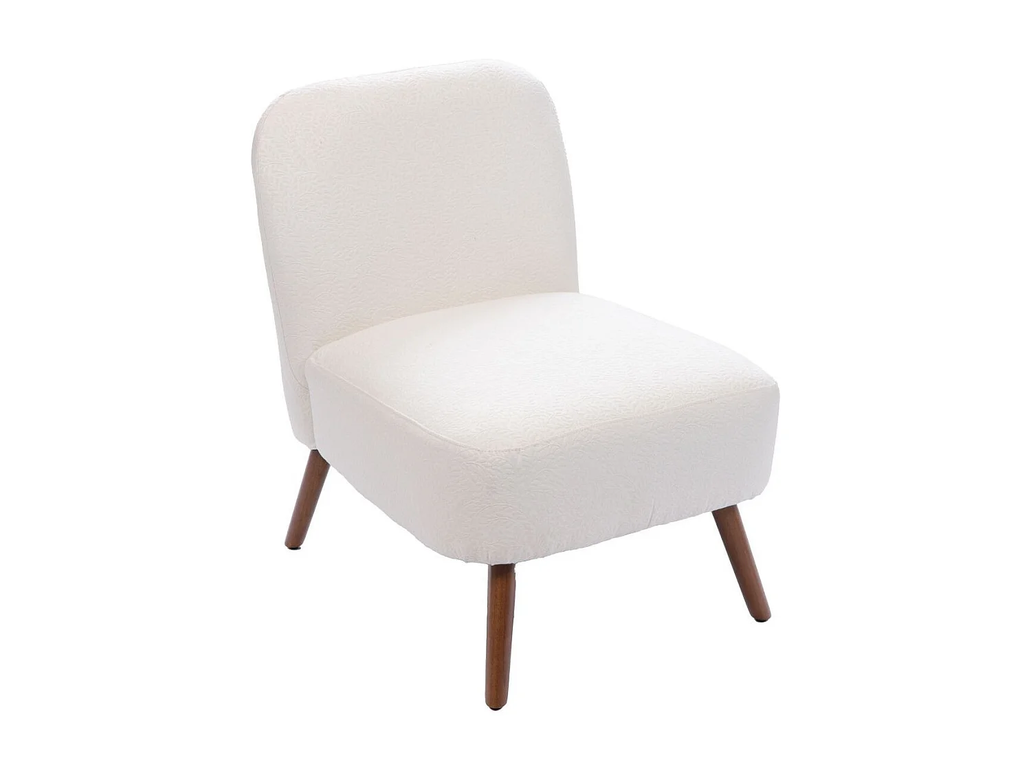 Fauteuil trendy en tissu et pieds en bois - ELIAD