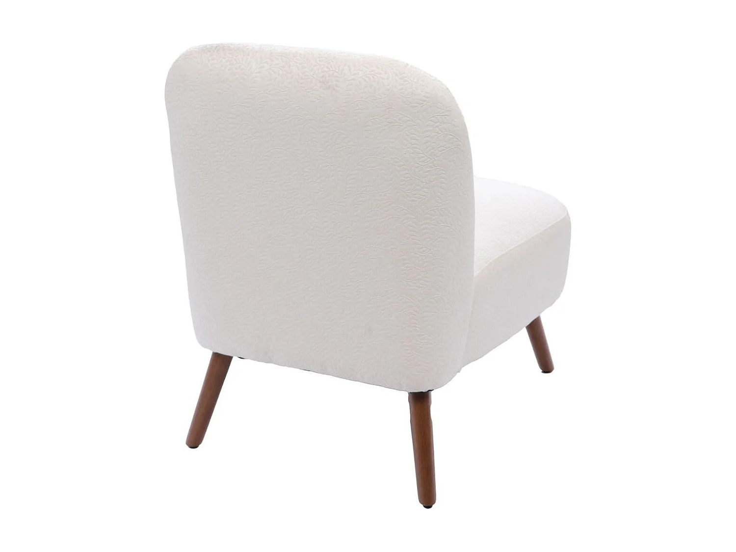 Fauteuil trendy en tissu et pieds en bois - ELIAD