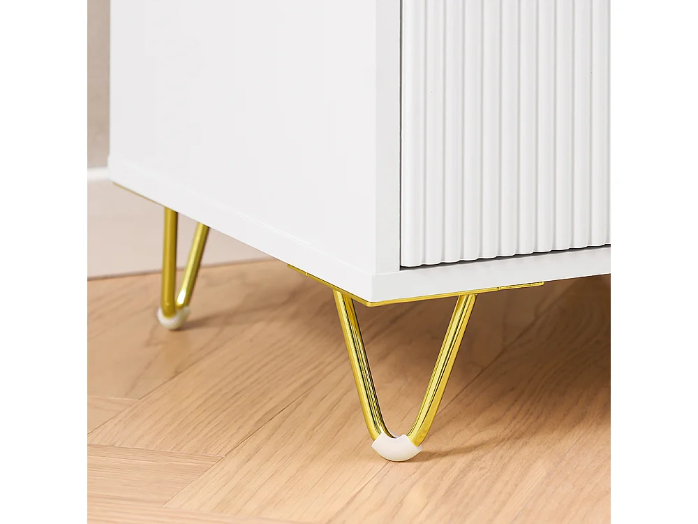 SoBuy FBT123-W Table de Chevet avec 2 tiroirs Table de Nuit Bout de canapé Table d'appoint Table Téléphone Table de Café