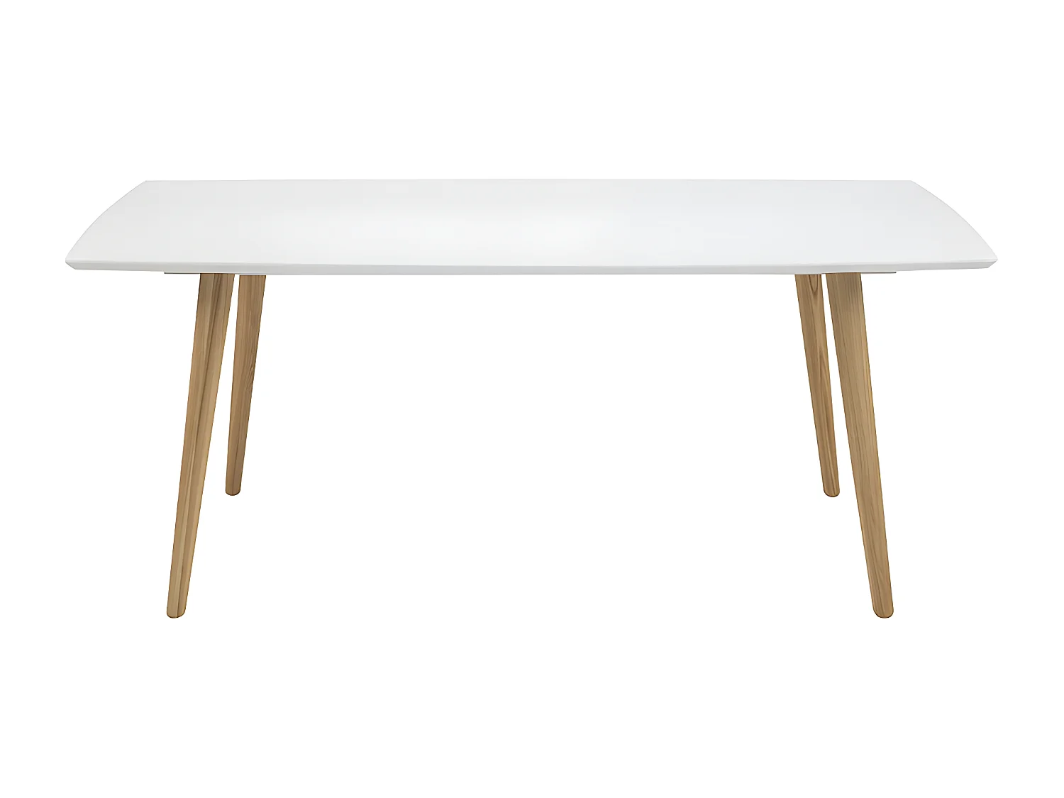 Esstisch - 160x100 cm - weiß - TINJAN