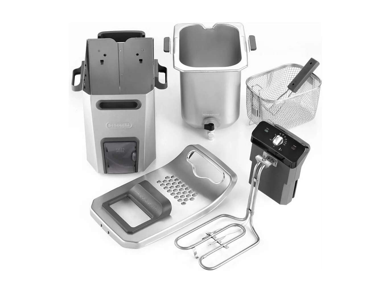 DELONGHI F44532CZ Friteuse electrique semi-professionnelle PremiumFry - Inox