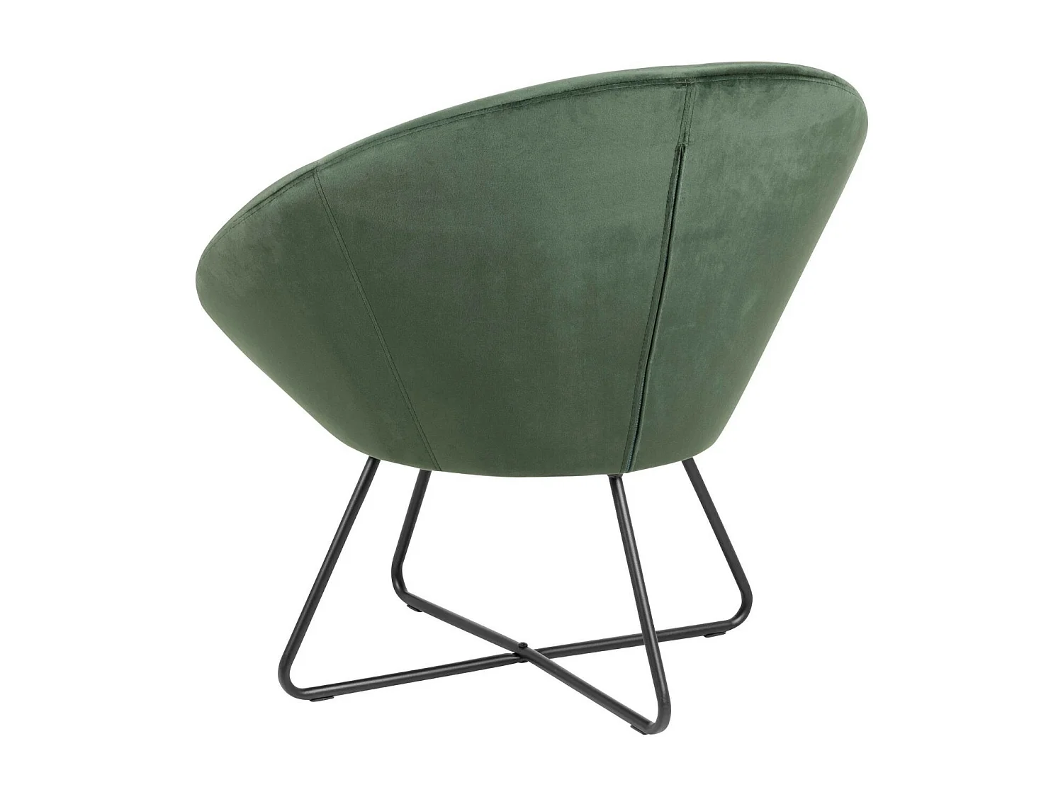 Fauteuil moderne en velours et métal - SCOTT