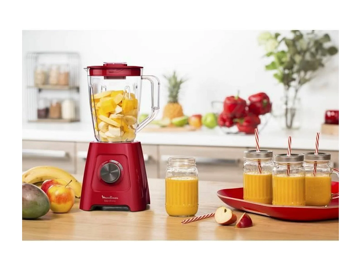 Moulinex Blender 2l 550w rouge - lm420510