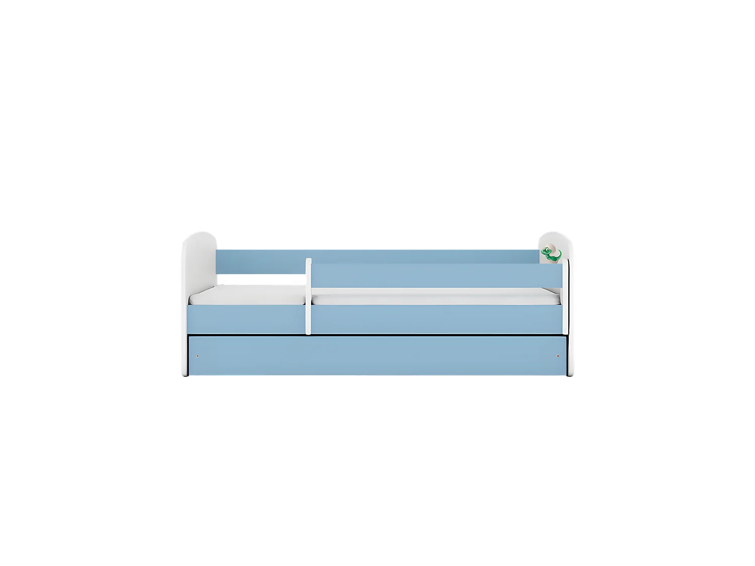 Lit babydreams bleu bébé dino sans tiroir sans matelas 140/70