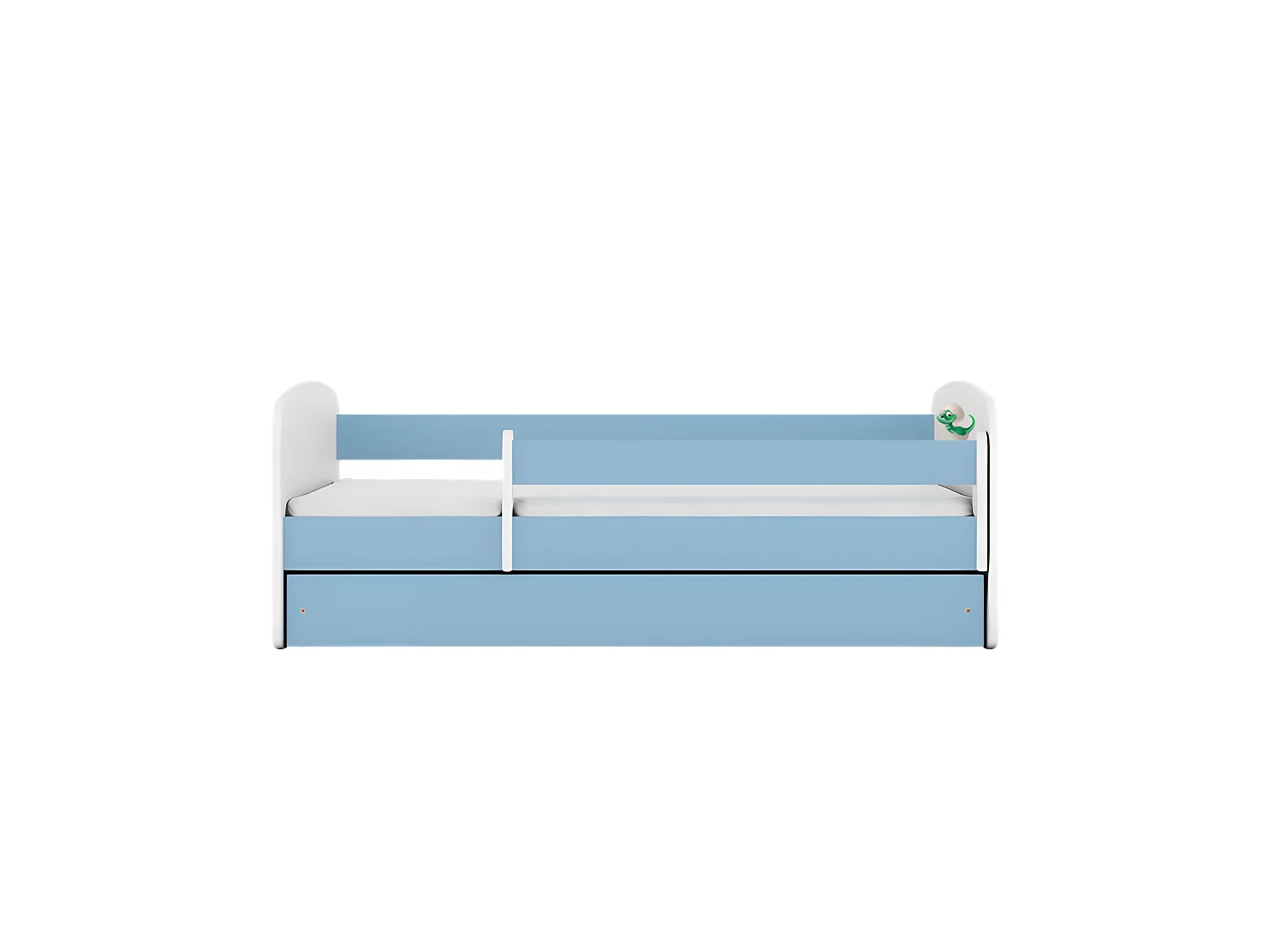 Lit babydreams bleu bébé dino avec tiroir avec matelas 140/70