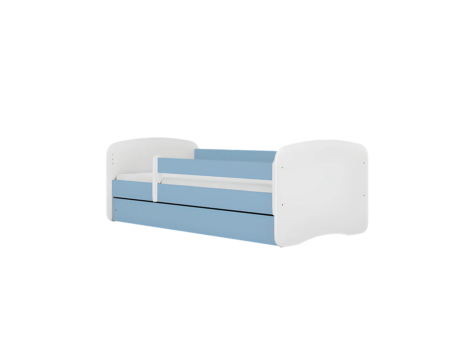 Lit babydreams bleu bébé dino avec tiroir avec matelas 140/70