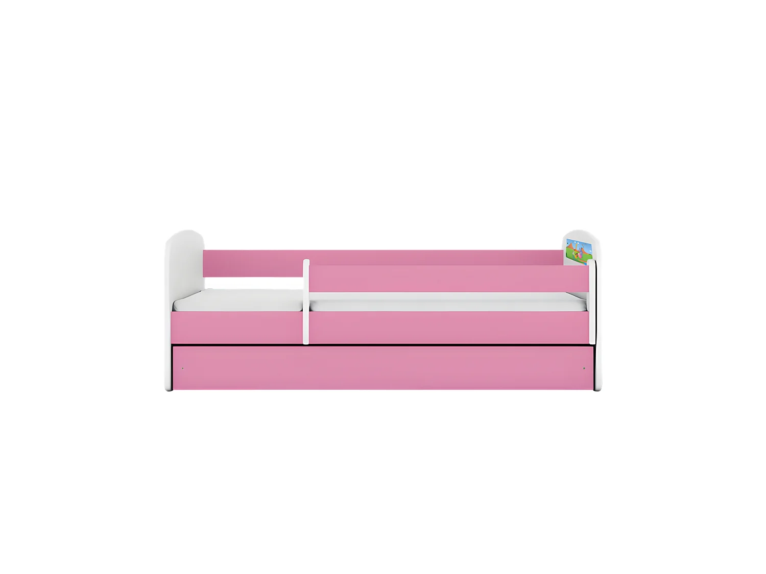 Cama safari rosa babydreams sin cajón con colchón 180/80