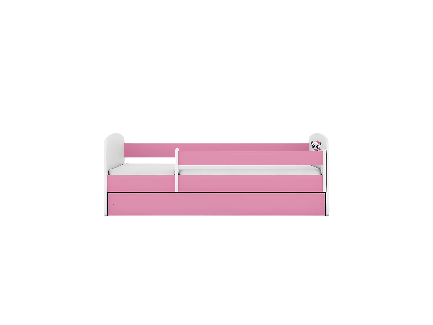 Babydreams cama panda rosa con cajón sin colchón 160/80