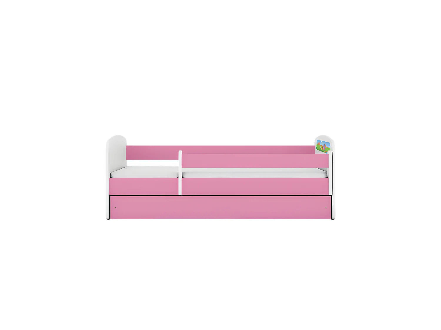 Cama safari rosa babydreams sin cajón con colchón 160/80