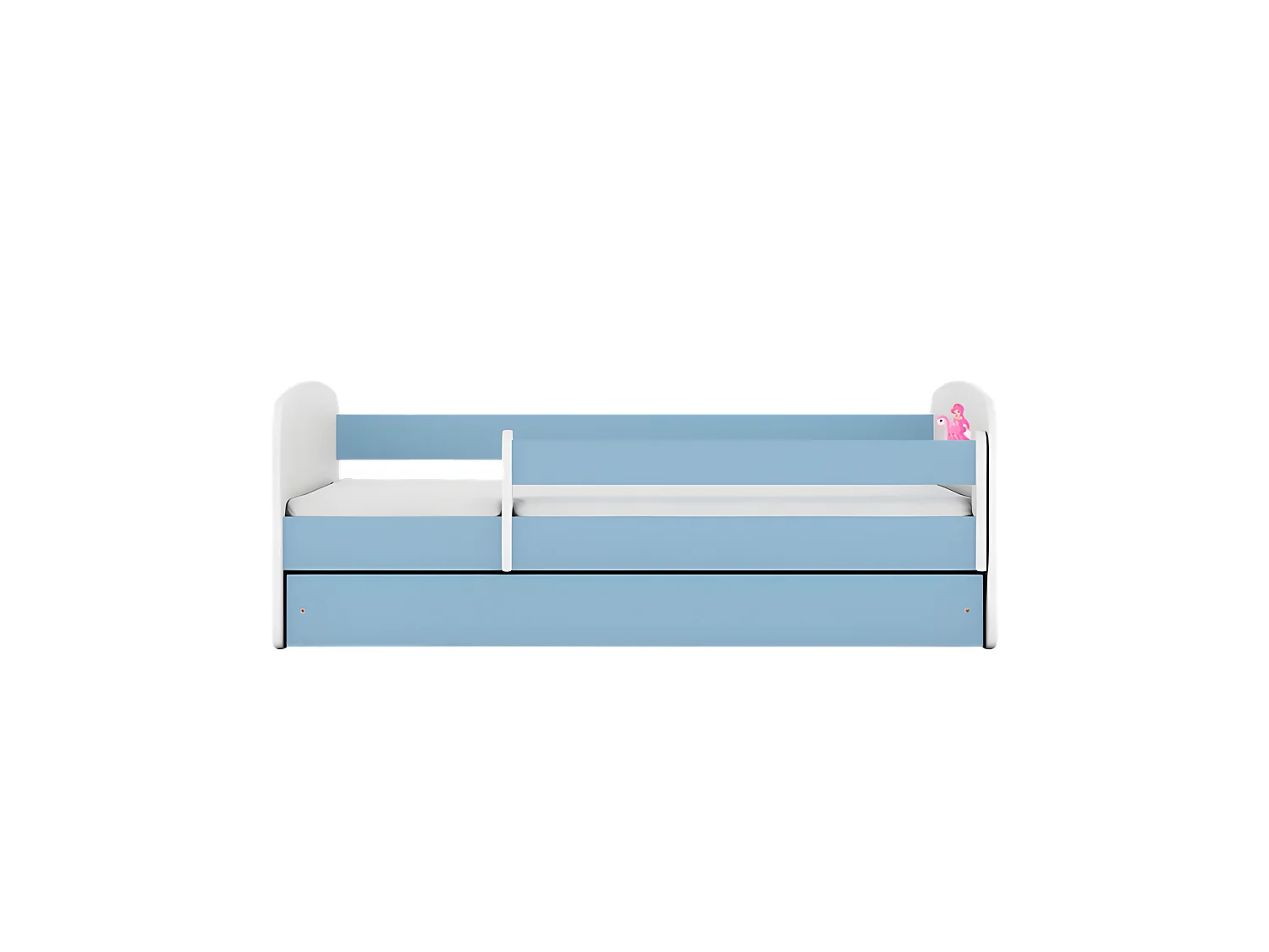Lit babydreams bleu princesse à cheval sans tiroir sans matelas 180/80