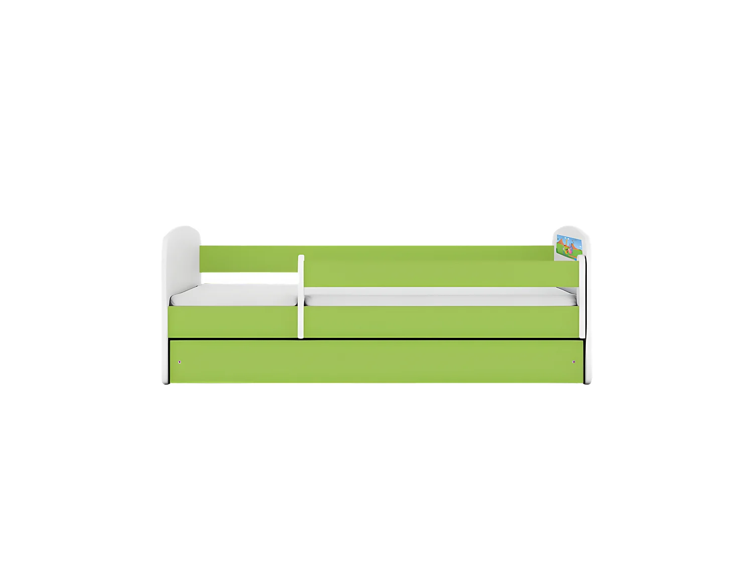 Lit babydreams vert safari sans tiroir sans matelas 180/80