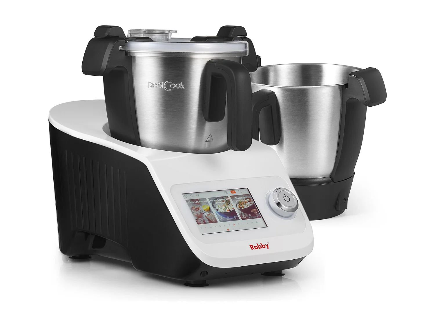 Robby Robot cuiseur multifonctions avec balance intégrée et écran tactile + un bol supplémentaire - robicook + bol