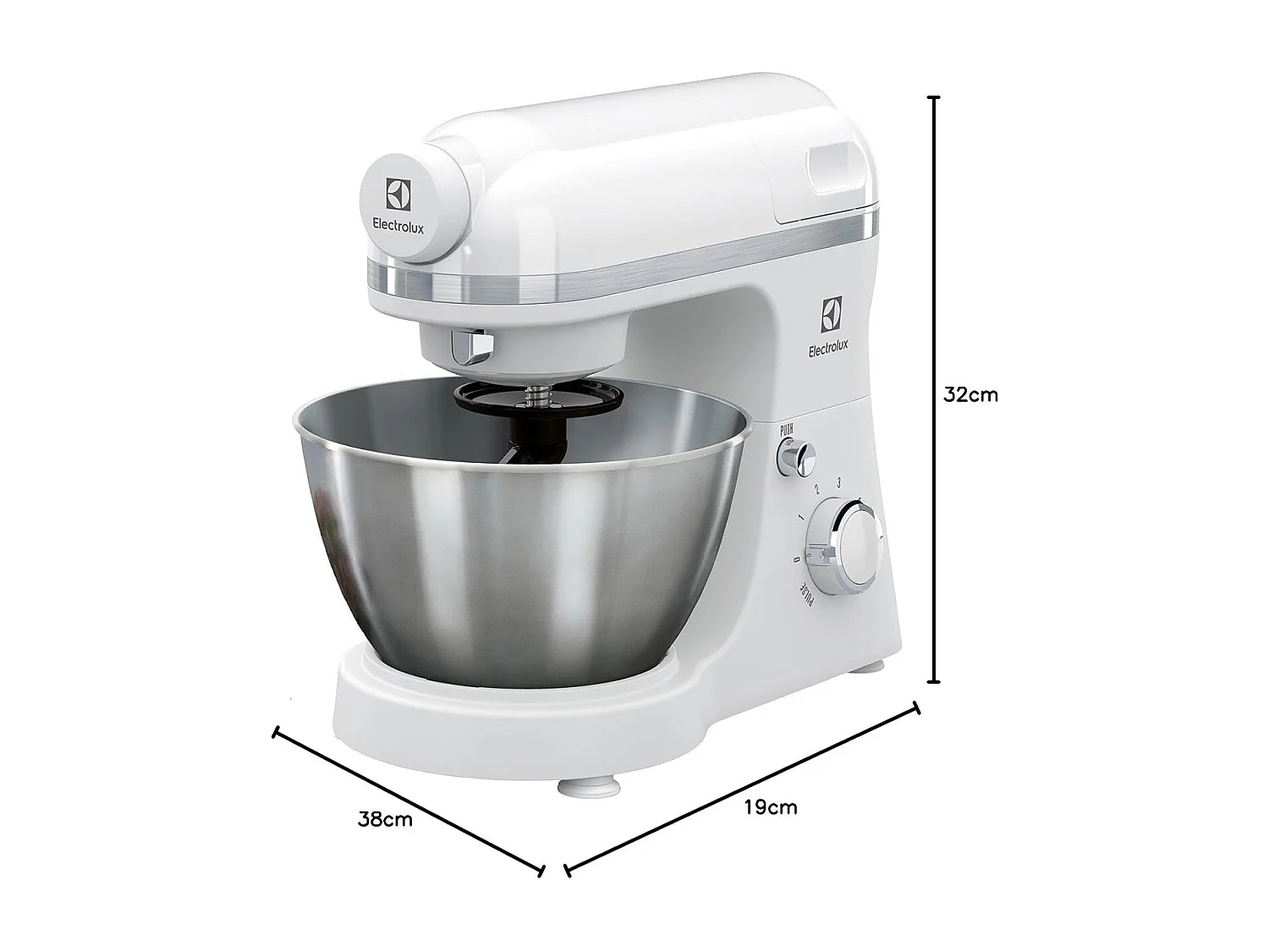 Electrolux Robot pâtissier 4.1l 800w blanc - ekm3010