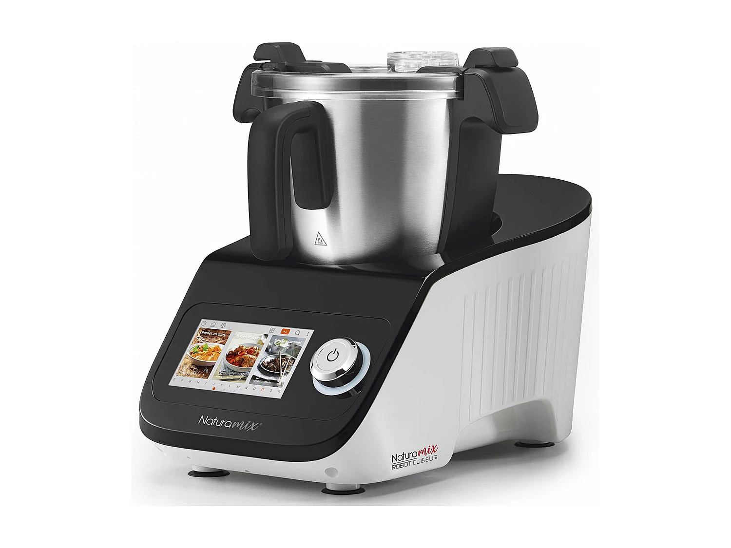Naturamix Robot cuiseur multifonctions avec balance intégrée et écran tactile + bol supplémentaire offert - robot cuiseur + bol