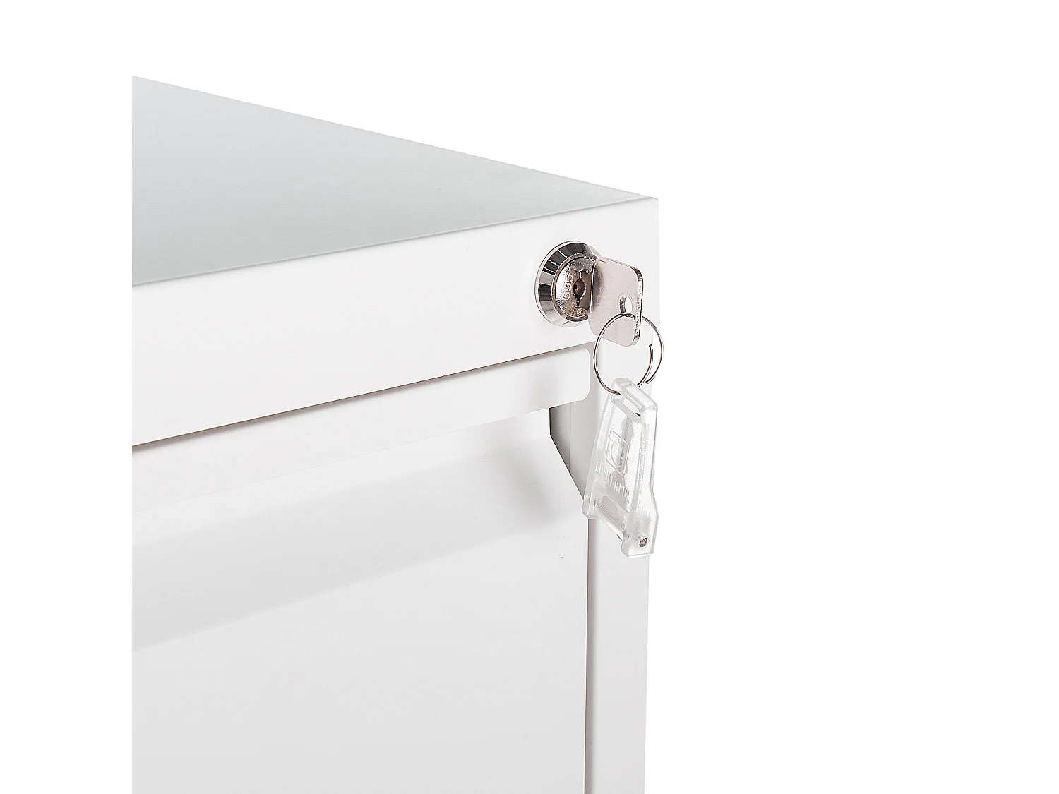 Meuble de rangement BARITE Métal Blanc