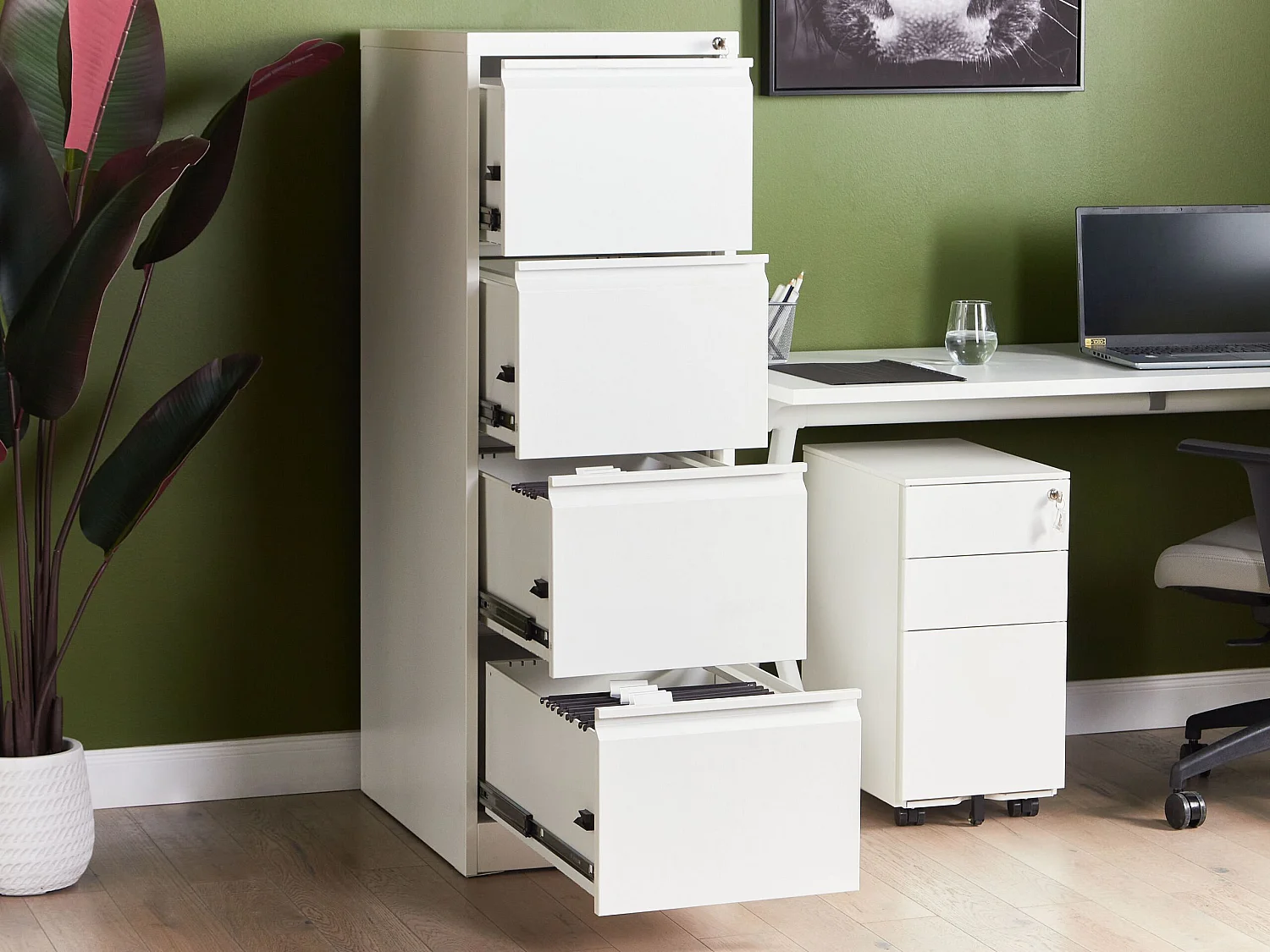 Kantoorkast BARITE Metaal Wit