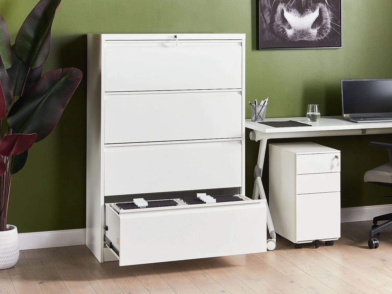 Mueble de oficina HALITE Metal Blanco