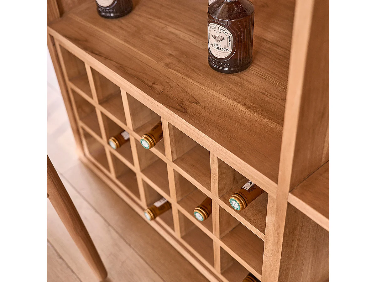 Bar en bois de teck massif 140 cm