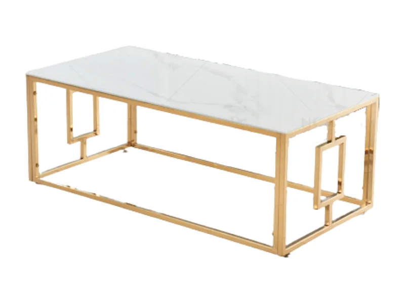 Table basse SOPHIE  pieds Gold  120 cm