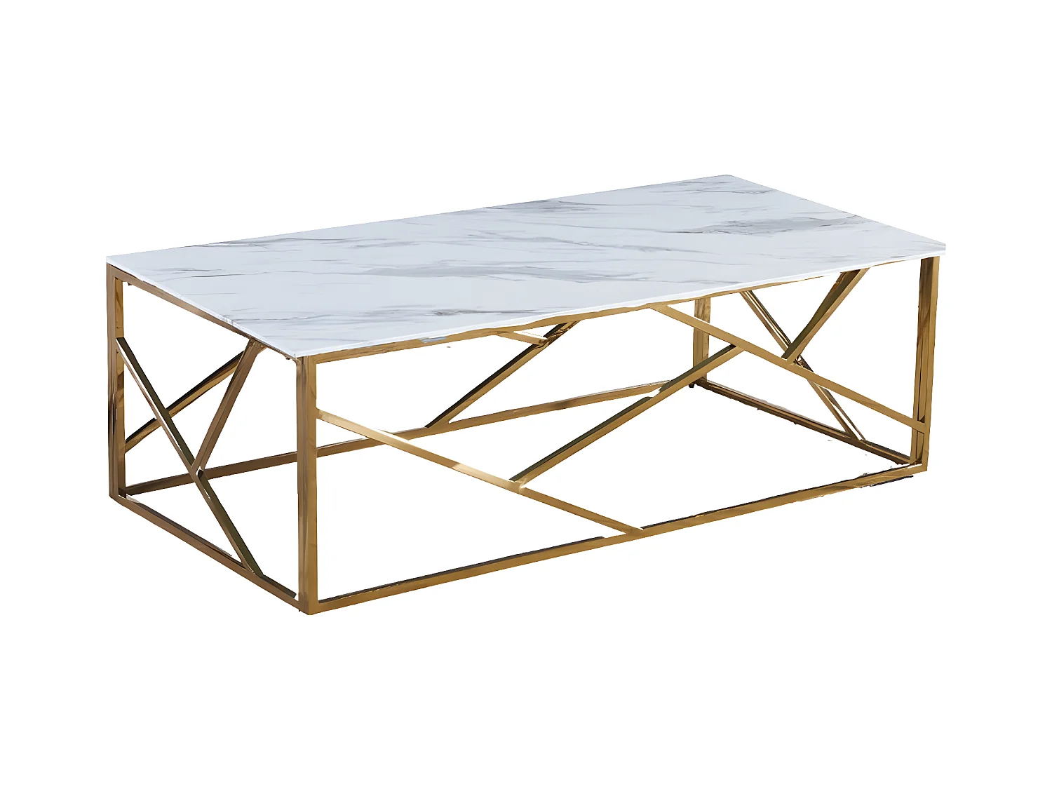 Table Basse GEOMAG Gold 120x60x45 cm