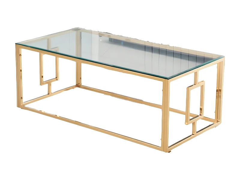 Table basse SOPHIE  pieds Gold  120 cm