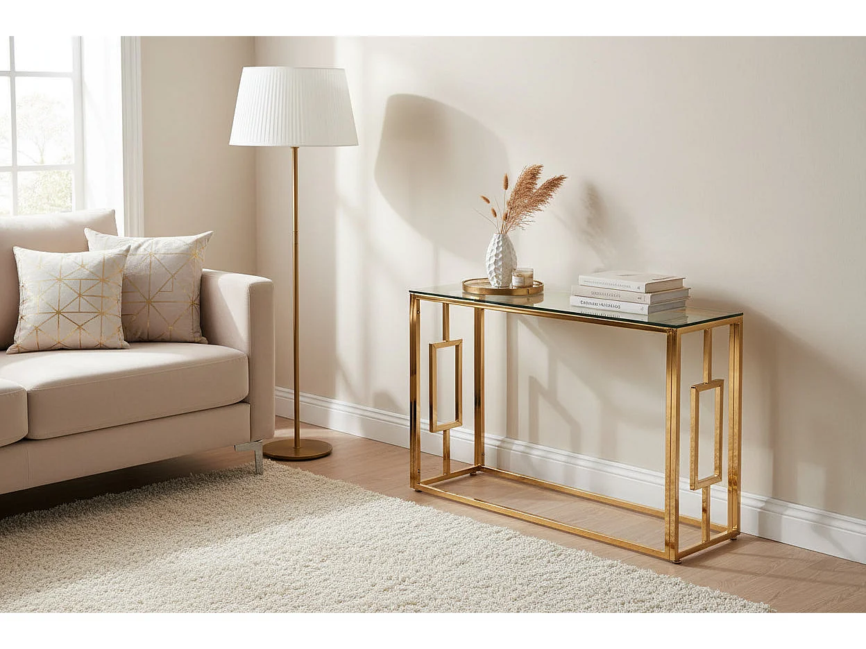 Console Gold Transparent 120x40x78 cm SOPHIE