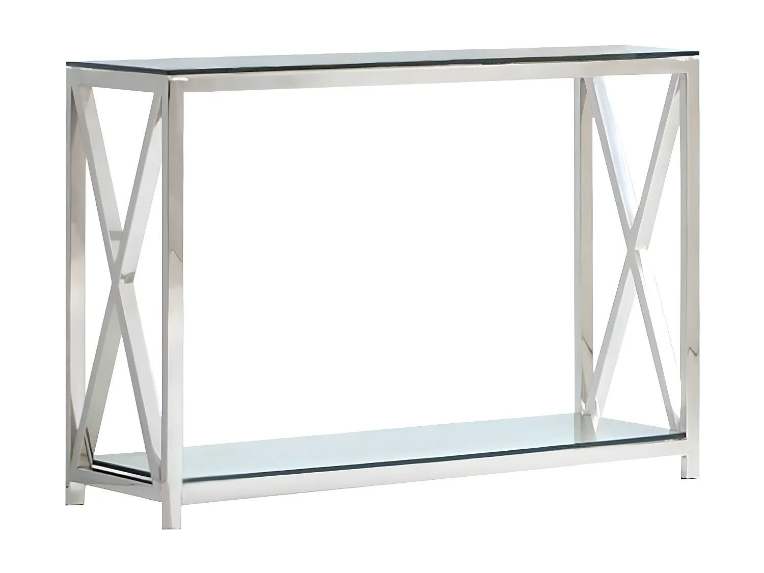 Table console KENSY en verre 120x40x78 cm