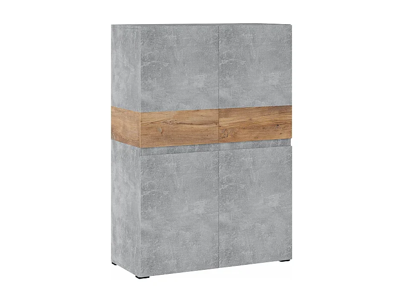 HIGHBOARD Rimini Atelier hell / Kastanie Breslau 90 / 40 / 129,4cm