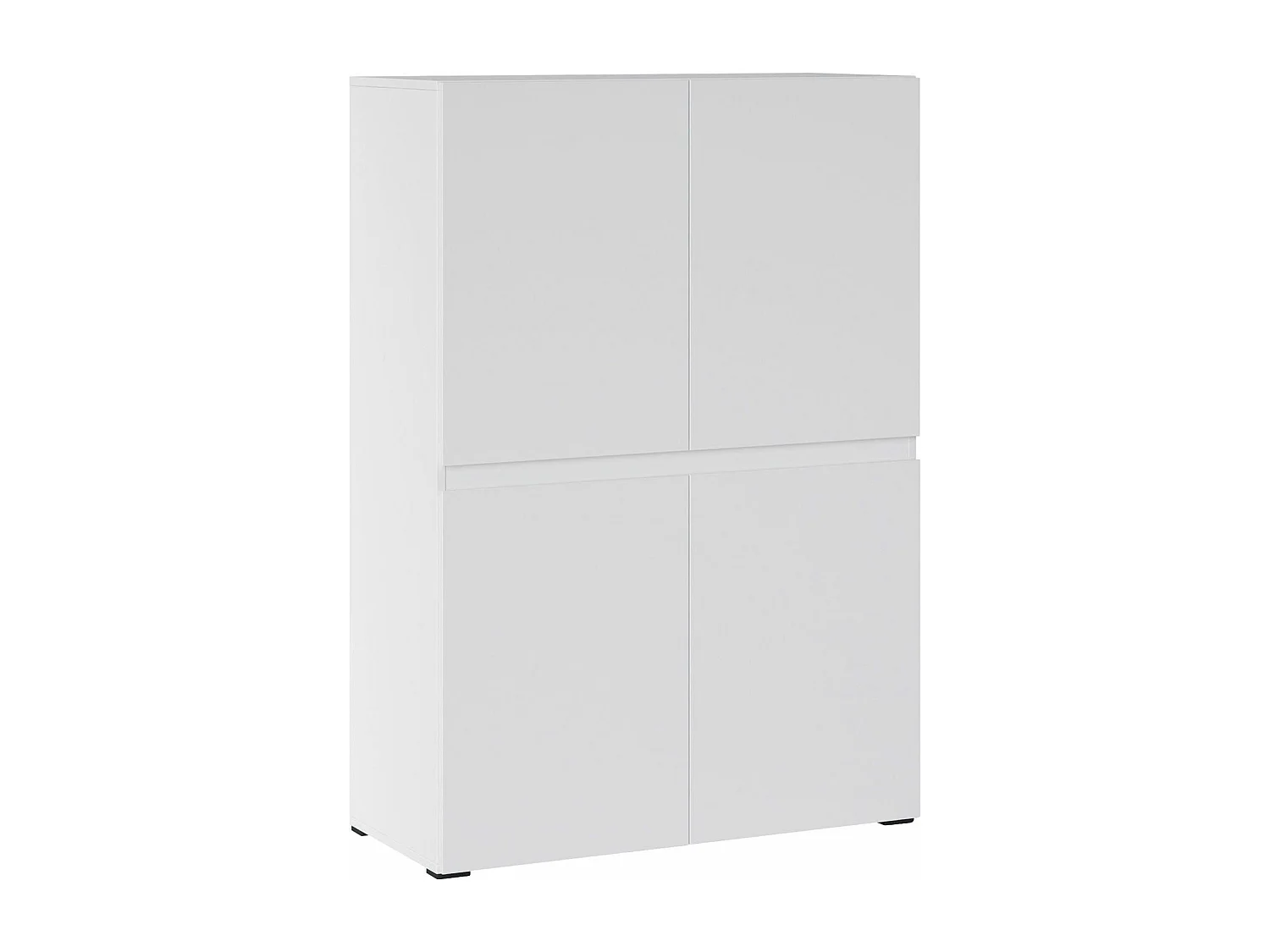 HIGHBOARD Rimini Weiß 90 / 40 / 129,4cm