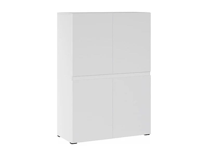 HIGHBOARD Rimini Weiß 90 / 40 / 129,4cm