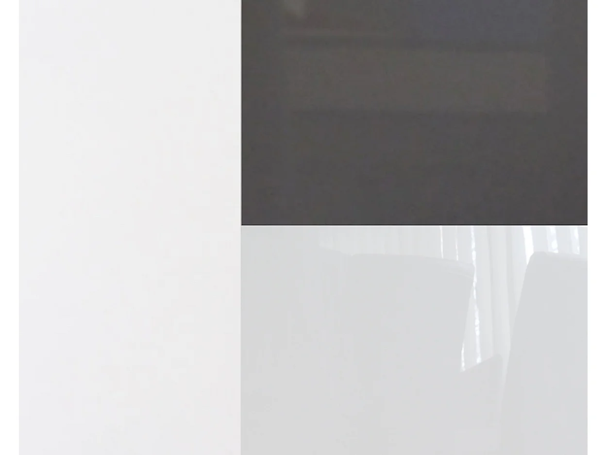 WINKELKÜCHE Essen Trend weiß / weiß-graphit hochglanz 10-teilig