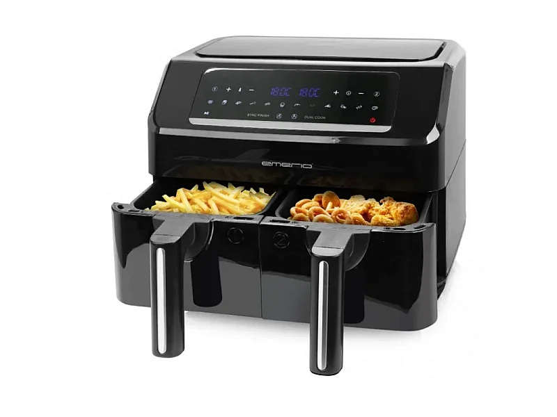 Freidora de aire Emerio AF-130376.1 2400W 7,2L tecnología Dual Cook negro