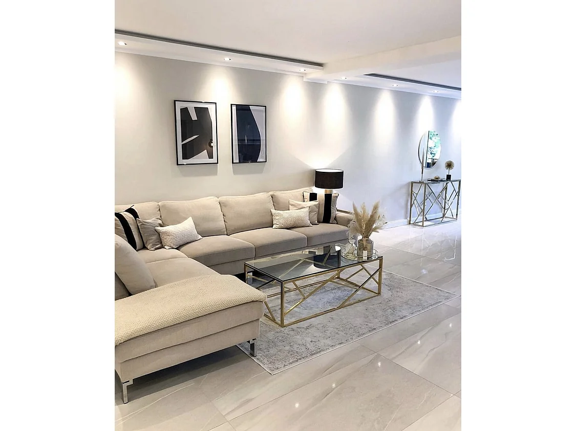 Table Basse GEOMAG Gold 120x60x45 cm