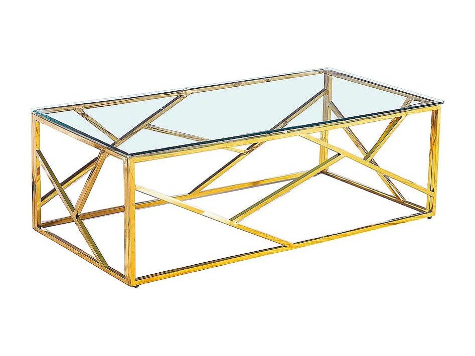 Table Basse GEOMAG Gold 120x60x45 cm